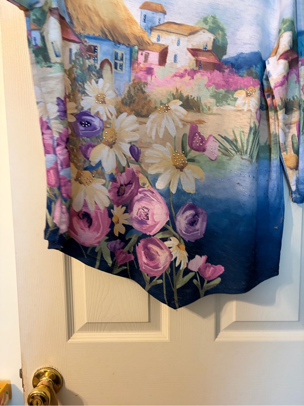 Alfred Dunner Pastel Village Floral Scoop Neck Tunic - Picture 5 of 8
